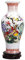 Vasen Vase aus Keramik, handgefertigt, mit Sockel, Pfingstrose, doppelter Phönix, Figur, Büro, Wohnaccessoires for Blumen