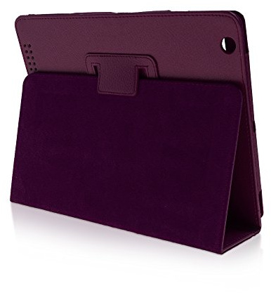 Klassische Hülle für das 9.7 Apple iPad 2012 (3. Generation) in Purple [passend für Modell A1403, A1430, A1416]