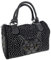 Einkaufszauber Handtasche Katze Bowlingbag Strass