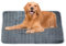 Nizirioo Selbstheizende Decke Für Katzen,100 * 110 cm Selbstheizende Decke für Katzen und Hunde,Selbstwärmende Hundedecke,Selbstheizende Decke Katzen Für Katze,Welpen,Camping,Reise(Dunkelgrau)