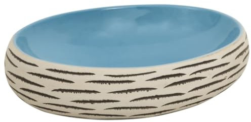 vidaXL Lavabo sobre Encimera Ovalado, Lavamanos de Tocador, Lavabo de Fregadero, Lavamanos sobre Encimera para Baño Aseo, Cerámica Multicolor