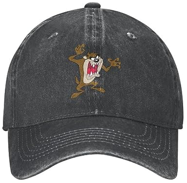 Baseball Cap Classic Unisex Cotton Tasmanian Devil Baseball Cap Adult Cartoon Taz Comic Wild and Crazy Adjustable Dad Hat Men Women Sports