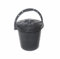 Plastic Bucket with Lid Handle Small Large Storage Bucket Bin Container Measures (Graphite Grey, 5L), B09TTG8W22
