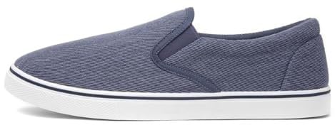 Red Fish Bryce Mens Stonewash Blue Slip On Canvas - Size 7 UK - Blue