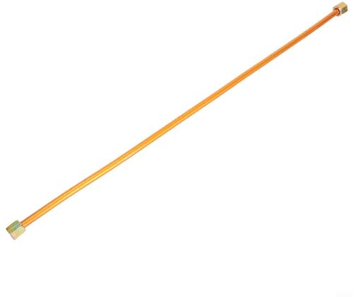 400MM Air Compressor Exhaust Pipe 6mm Pipe Diameter Air Compressor Exhaust Tube Copper Tone Replacement Compressor Hardware Accessories