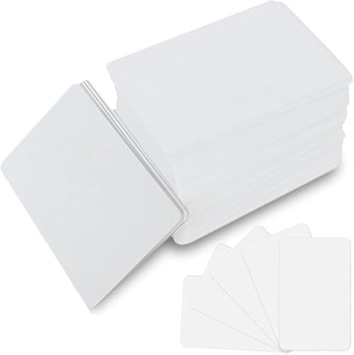 50 Stück NFC 215 Karten: 85.5×54mm NFC Tag Weiß Karten NTAG215 Blanko 504 Bytes PVC Plastikkarten Kompatibel mit Tagmo und Amiibo Cards für Alle NFC-Fähigen Smartphones Handys und Geräten