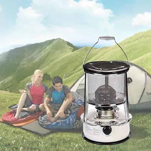 Kerosene Heater 6L Tent Heaters Outdoor Cooking Stove Tent Convection Heate Burner Hiking Camp Oil Heaters For Warm Up Food, Fuel Consumption 0.25L/h 6 Wicks