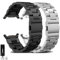 Kompatibel SAMSUNG Galaxy Watch Ultra 47mm Armband 2025/2024, Galaxy Watch 8 7 Ultra Armband Metall Frauen Männer,Metallarmband Edelstahl Schwarz Silber