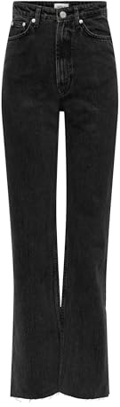 ONLY Female Straight-Fit Jeans ONLRILEY Hohe Taille Gerade geschnitten Jeans