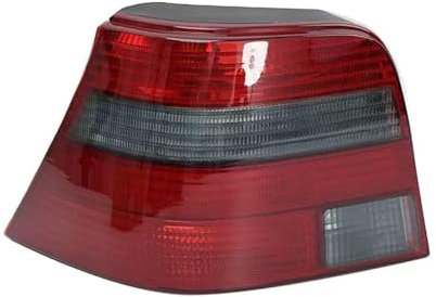 ALaaaaL Auto Rücklicht für VW Golf 4 1998 1999 2000 2001 2002 2003-2008,Auto-Heckstoßstangenbremslicht Heckblinkerreflektorlampe Ersatz Zubehör,A-Black Left