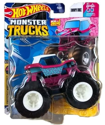 Hot Wheels Monster Trucks, Barbie Meyers Manx, 65 Years Freestyle Wreckers, Witch Figure, Collectible Figure, Figure, Child, Tween, Pink, Vehicles, TOYS_AND_GAMES
