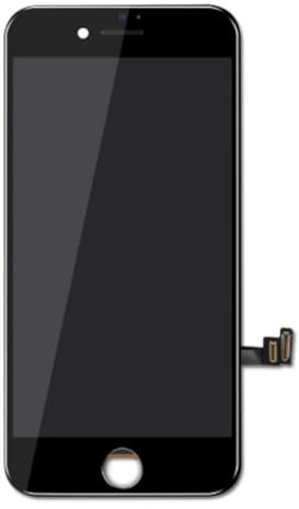 Standard Display Einheit, komplett kompatibel für iPhone 8+, Farbe:Schwarz
