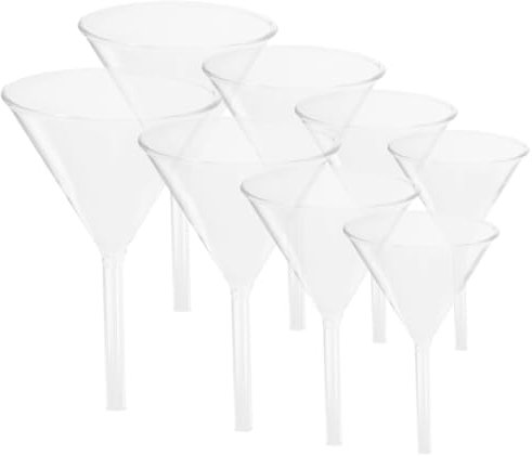 JECOMPRIS Set Di Imbuti Da Laboratorio in Da 8 Pezzi 40 Mm 60 Mm 75 Mm E 90 Mm Imbuto Di Riempimento Scientifico