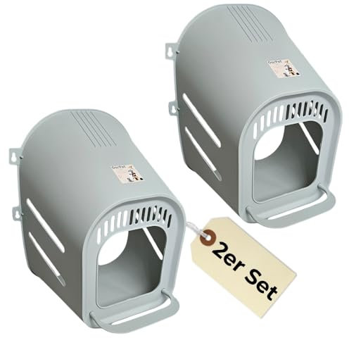 2er Set Legenester für Hühner Hühnernester Legenest Hühnernest Hühnerstall Zubehör Geflügel Brutnest Nest Kunststoff Wandmontage Legebox