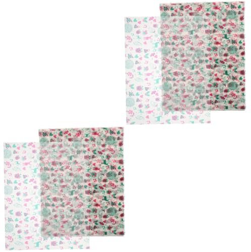 IMIKEYA 2 Sätze Backpapier Weihnachts Ausstechformen Weihnachts Pergamentpapier Weihnachtswachspapier Weihnachtspapierschachteln Dekorationen Weihnachts Pergamentpapier 100 Stück * 2