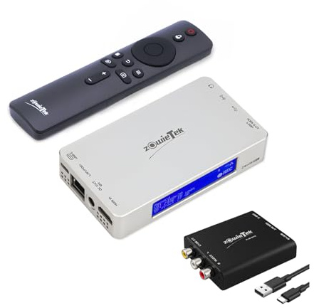 ZowieREC 4K HDMI-Recorder + AV/RCA-zu-HDMI-Konverter-Bundle | Premium-Aluminiumgehäuse, Design zur Wärmeableitung | Digitalisiert VHS, DVD, Spielkonsolen und Camcorder in Digitale Formate