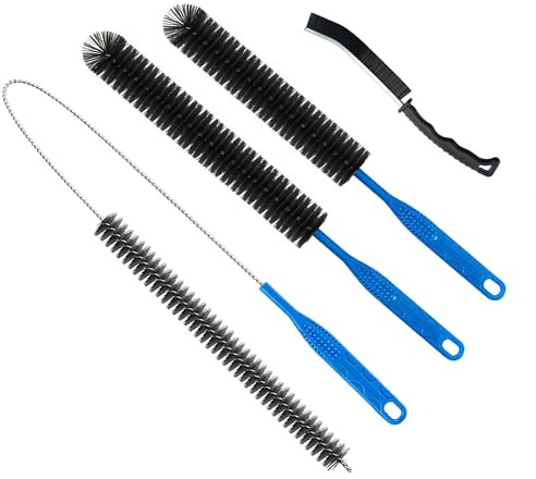 4 Pack Drain Unblocker Tool, Flexible Snake Cleaning Brush Set | Cleaning Brush Set for Bathroom Kitchen Sink, Pipe, Bathtub, Washer, Radiator
