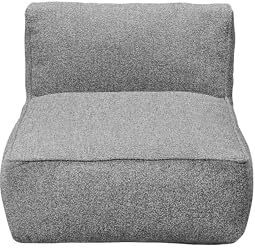 Blomus Outdoor 1-Sitzer Modul -Grow- | Loungemodul für Garten & Terrasse, wetterfest & UV-beständig | Farbe Stone Bouclé | 1-Sitzer Sofa Modul ohne Bodenplatte