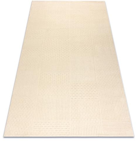rugsx Wollteppich TEXTURA 488.21.LA100 OSTA - modern - Linien, geometrisch strukturell Creme 160x230 cm