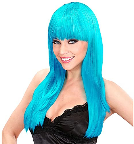 Widmann B0562 - Perücke Beautiful, hellblau, Every Night Party Fashion, Karneval, Mottoparty