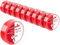 POPPSTAR Cinta aislante de PVC de 10 m (18 mm de ancho, 0,18 mm de grosor), rojo, 10 rollos