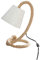 GILDE Lampe Tischlampe Dekolampe Tau-Design - aus Metall mit Tau und cremefarbenem Schirm H 35 cm