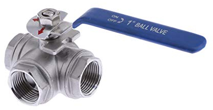 dailymall 3-Wege Kugelhahn mit T Bohrung - DN25