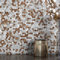 BeNice Metal Mini Hexagon Stick on Mosaic Tiles Stickers for Kitchen Splashback Self Adhesive Wall Fireplace(10 Sheets,Brown)