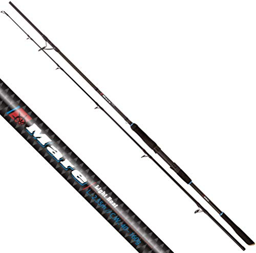 Rhino Premium Meeresrute Mare Light Boat Angelrute Hochsee-Angeln Meeresfischen Wurfgewicht 40-160g, Schwarz, 2,55 m