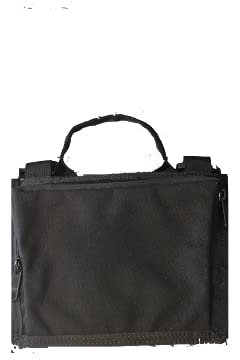 Atlas 46 Greenwood strapazierfähige, taktische Tasche mit Reißverschluss, für Bau, Klempner, Holzarbeiter, Angeln, Nylon, Schwarz