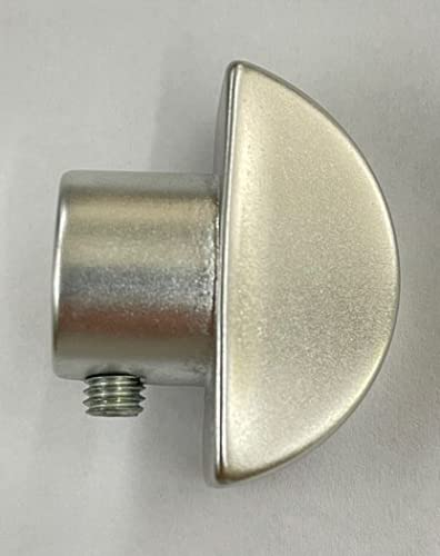 effedielle POMOLO POMO MEZZALUNA PER CILINDRO E PER LIMITATORI DI APERTURA ALLUMINIO F1 DI PORTONI BLINDATI E PORTE IN LEGNO UNIVERSALE ATRA-DIERRE