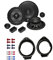 Hifonics VX 6.2E Lautsprecher mit Einbauset passend für Opel Adam ab 2013 Türen vorne 400 Watt 165mm 2 Wege Kompo