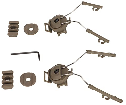 Yoidesu ARC-Adapter, Kommunikations-Headset-Schienenaufhängung, ARC-Schienenadapter für Airsoft-Aktivitäten, Linke Rechte Seite, Kopfhörerhalterung, Kompatibel für Comtac