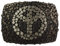 BELTINGER Gürtelschnalle Peace 4,0 cm | Buckle Wechselschließe Gürtelschließe 40mm Massiv | Wechselgürtel bis 4cm | Schwarz