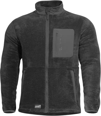 Pentagon Grizzly Men's Zip Sweater Black, Black, L