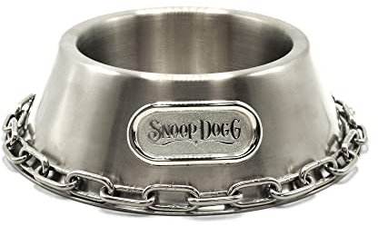 Snoop Doggies Doggs Deluxe-Futternapf, Edelstahl, groß