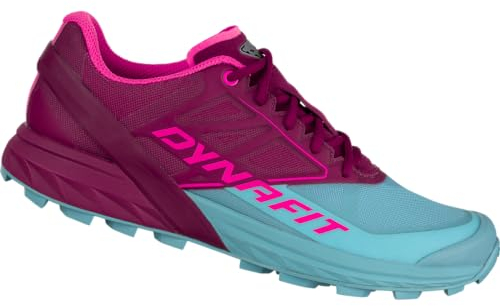 DYNAFIT W Alpine Colorblock-Blau-Lila - Dämpfender Leichter Damen Trailrunning Schuh, Größe EU 38.5 - Farbe Beet Red - M