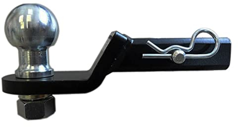 XIMPLIO AHK-Einschub US-Adapter für US-Fahrzeuge Vierkantrohraufnahme (Receiver) 1-1/4 Zoll - 32x32 mm (Höhe + 25 mm)