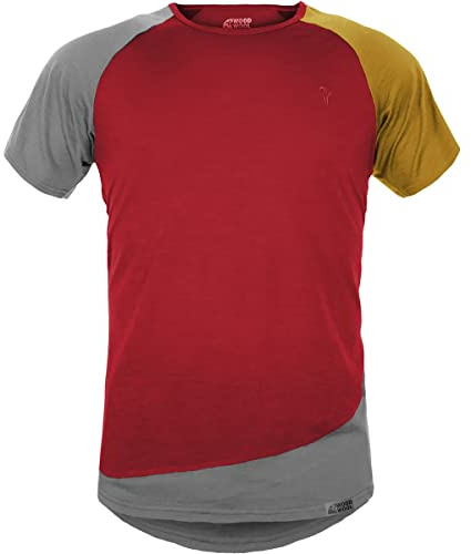 Grüezi-Bag Herren Mr. Kirk WoodWool T-Shirt, Fired red Brick, XL