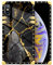 DAIZAG Compatible with iPhone Xr Case Black Gold Natural Marble Pattern Phone Case Golden Square Shockproof Phone Case Cover Gift for Apple iPhone Xr