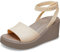 Crocs Herren Brooklyn Ankle Strap Wedge Sandalen, Shitake, 34/35 EU