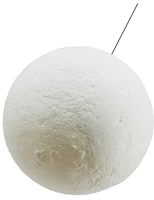 UKCOCO Mondlichtlampe Kinder Geschenk Nachtlicht Lustiges Nachtlicht Baby Kinderzimmer Lampe Dekorative Deckenleuchte Mond Deckenleuchte Weiß 3d Mondlampe Geburtstagsgeschenk