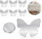 Queryifv 8 Stück Magnet Tischdeckenbeschwerer, Tischdeckenbeschwerer für Draußen Tischdecke Outdoor Schmetterling Tischdeckenklammern