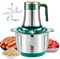 YhsPkh Tritacarne Elettrico 5l/6l in Acciaio Inossidabile, Tritacarne Elettrico 500w con 5 Marce E 6 Lame Affilate, per Carne, Verdura, Frutta, Noci,5L
