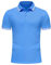 Djtnzdm Polo Shirts for Men UK Regular Fit Short Sleeve Casual Classic Cotton Summer Work Tops Mens Sport Golf Polo Light Blue XL