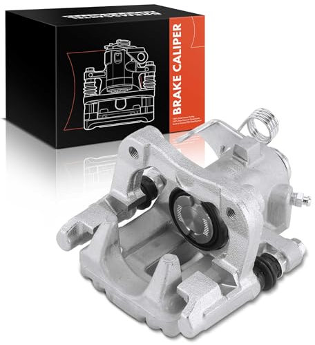 Frankberg Bremssattel Bremszange Hinten Links Aluminiumguss mit Halter (Lochabstand Halterung 90mm) Kompatibel mit Golf IV Polo Variant Octav.i.a I Ibiza II A3 TT Replace# 1J0615423