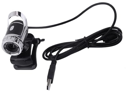 Brrnoo USB 2 0 Clip On Webcam mit HD Aufl Sung 360 drehbarer St nder integriertem Mikrofon f r PC High Definition f r Silver
