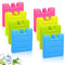 BNGXR Petits blocs réfrigérants, mini éléments de sac isotherme, 4 couleurs, éléments réfrigérants pour boîte à lunch, sac isotherme, boîte à lunch, parfait pour le pain, le bureau, le camping, etc.,
