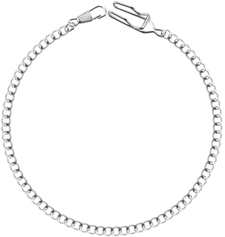 Fangxuee Retro Antique Vintage Pocket Watch Chain Silver