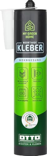 12 x MY GREEN HOME Montagekleber 300 ml in Weiß Klebt alle Materialien und Untergründe - universell einsetzbar Küche Bad Garten Naturstein Fliesen Otto-Coll